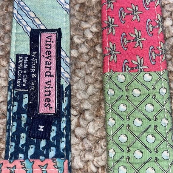 VINEYARD VINES D-RING PATCHWORK BELT WOMENS SIZE SMALL - Picture 3 of 9